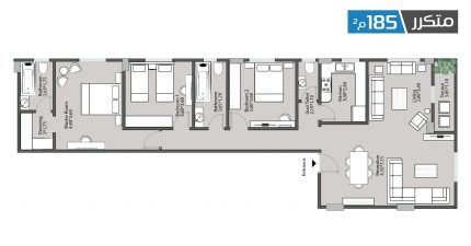 شقق للبيع في الحي الثاني بيت الوطن بالقاهرة الجديدة - مشروع B28